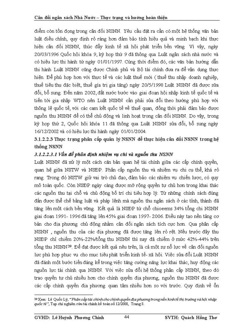 image for page Cân đối ngân sách nhà nước Thực trạng và hướng hoàn thiện