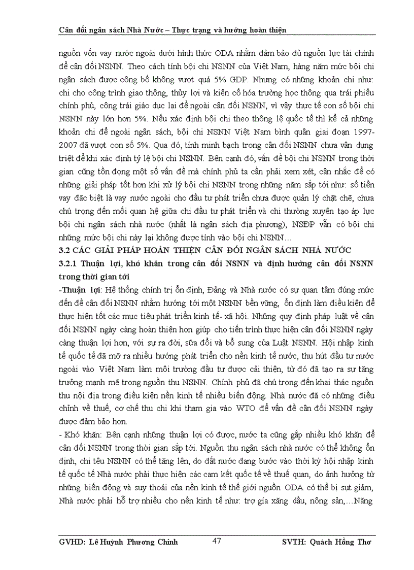 image for page Cân đối ngân sách nhà nước Thực trạng và hướng hoàn thiện