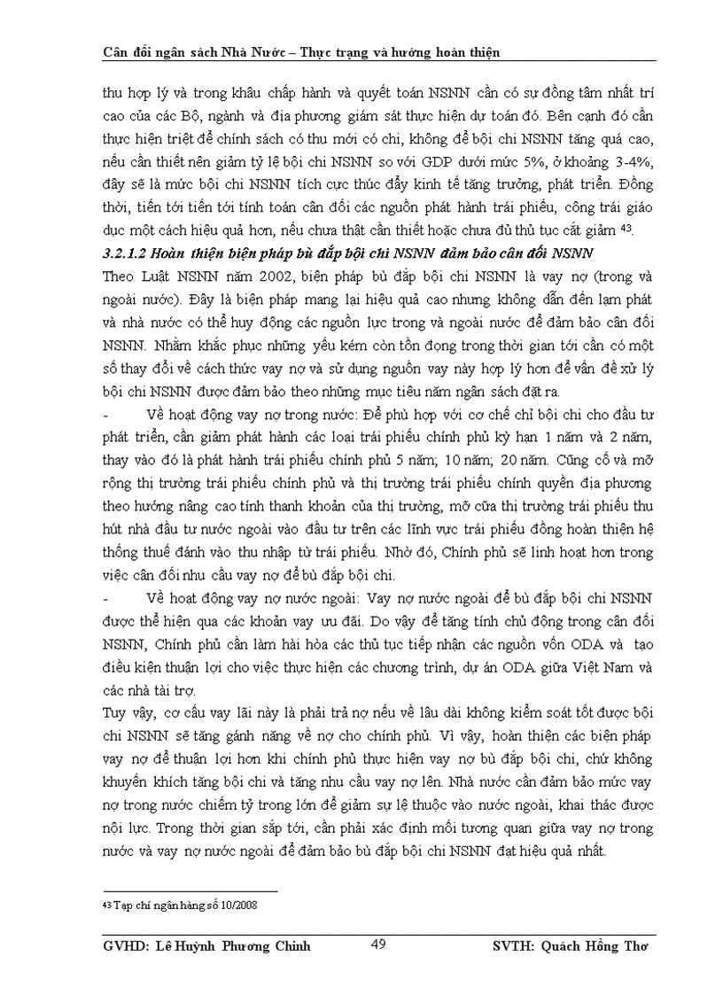 image for page Cân đối ngân sách nhà nước Thực trạng và hướng hoàn thiện