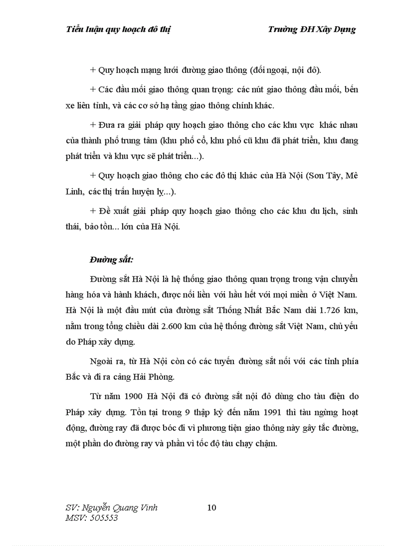 image for page Quy hoạch giao thông TP Hà Nội