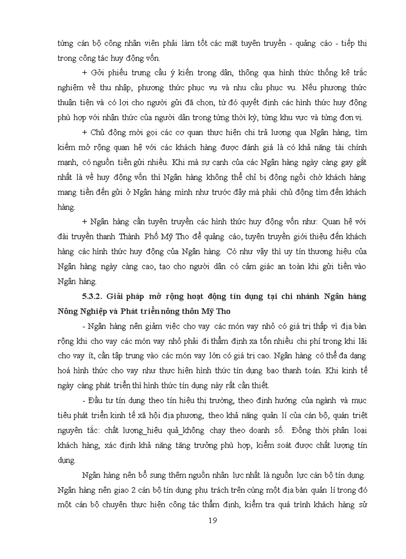 image for page Phân tích tín dụng tại Ngân Hàng Nông Nghiêp Và Phát Triển Nông Thôn thành phố Mỹ Tho