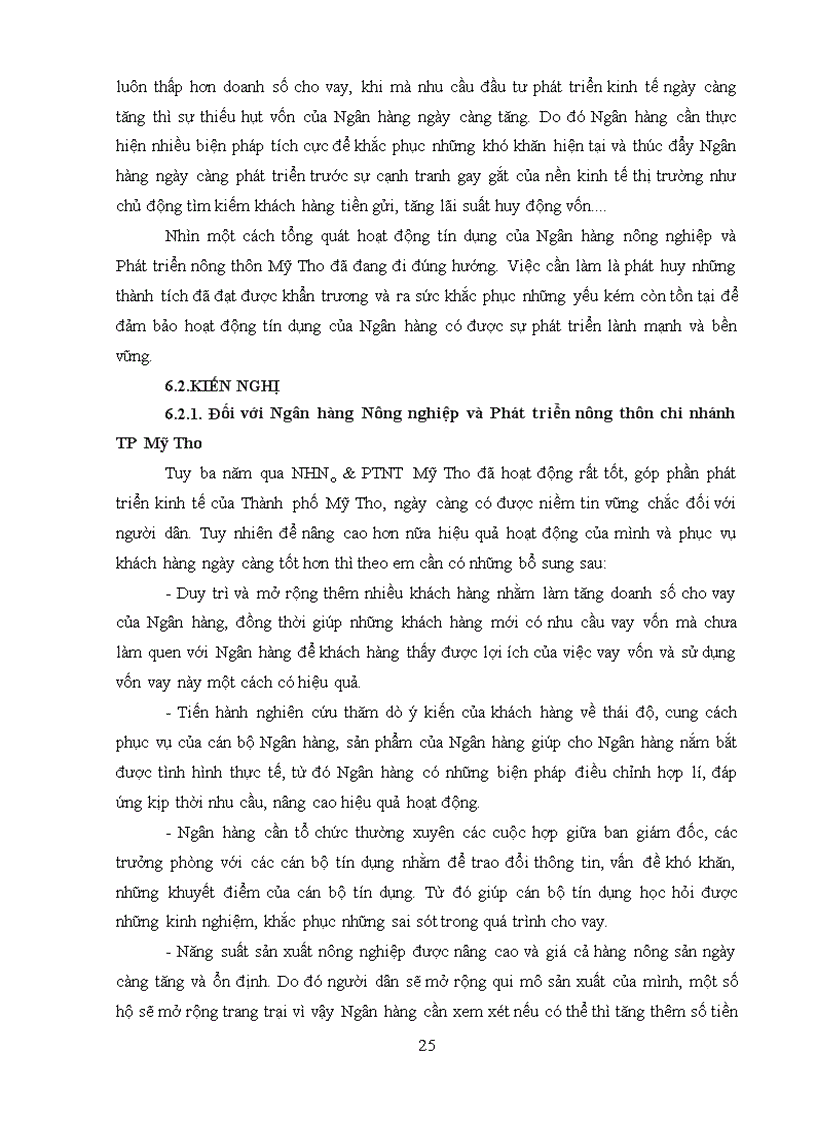 image for page Phân tích tín dụng tại Ngân Hàng Nông Nghiêp Và Phát Triển Nông Thôn thành phố Mỹ Tho