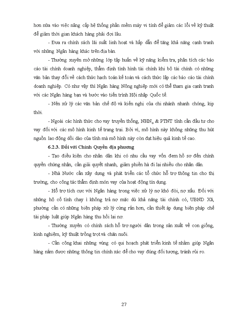 image for page Phân tích tín dụng tại Ngân Hàng Nông Nghiêp Và Phát Triển Nông Thôn thành phố Mỹ Tho