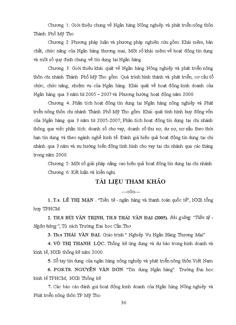 image for page Phân tích tín dụng tại Ngân Hàng Nông Nghiêp Và Phát Triển Nông Thôn thành phố Mỹ Tho