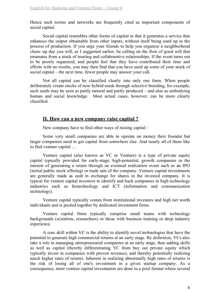 image for page English for banking and financial essay