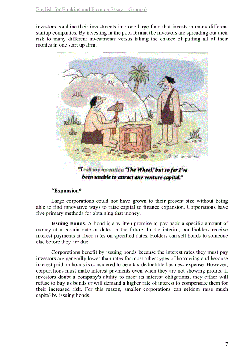 image for page English for banking and financial essay