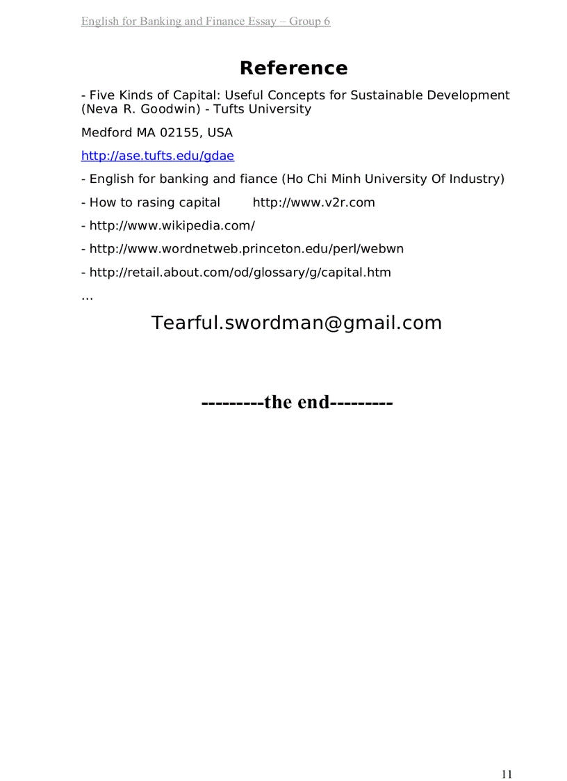 image for page English for banking and financial essay