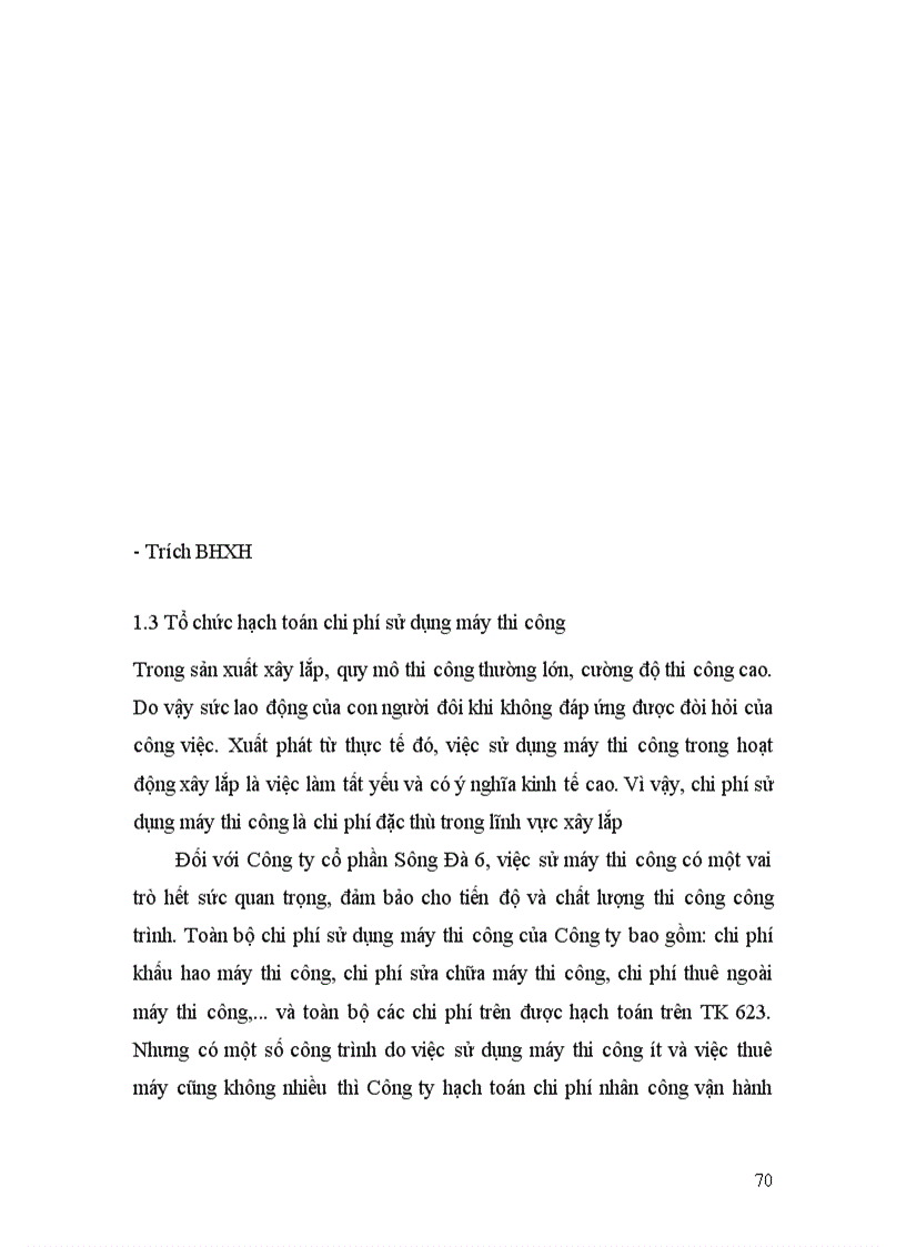 image for page Hoàn thiện hạch toán chi phí sản xuất và tính giá thành sản phẩm xây lắp tại Công ty cổ phần Sông Đà 6 Tổng công ty Sông Đà