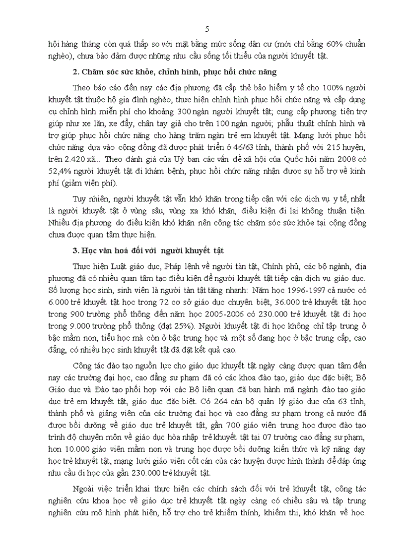 image for page Tổng kết tình hình thi hành Pháp lệnh về người tàn tật