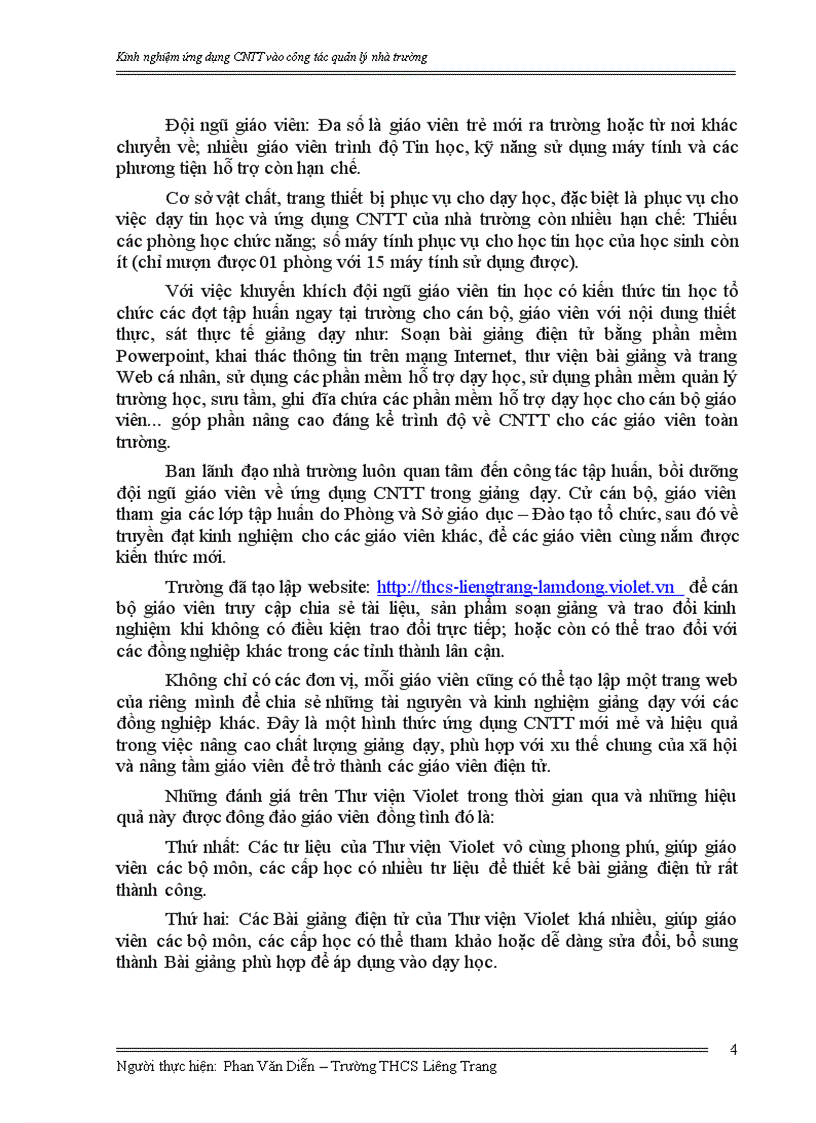 image for page Kinh nghiệm ứng dụng CNTT vào công tác quản lý nhà trường