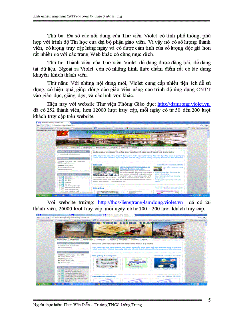 image for page Kinh nghiệm ứng dụng CNTT vào công tác quản lý nhà trường