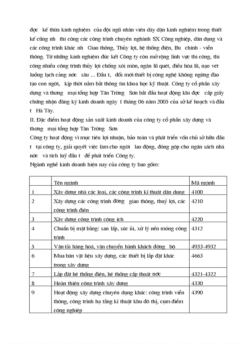 image for page Báo cáo thực tập Công ty cổ phần Xây Dựng và Thương Mại Tổng Hợp Tân Trường Sơn