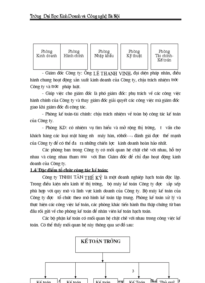 image for page Báo cáo thực tập tại Công ty TNHH TÂN THẾ KỶ
