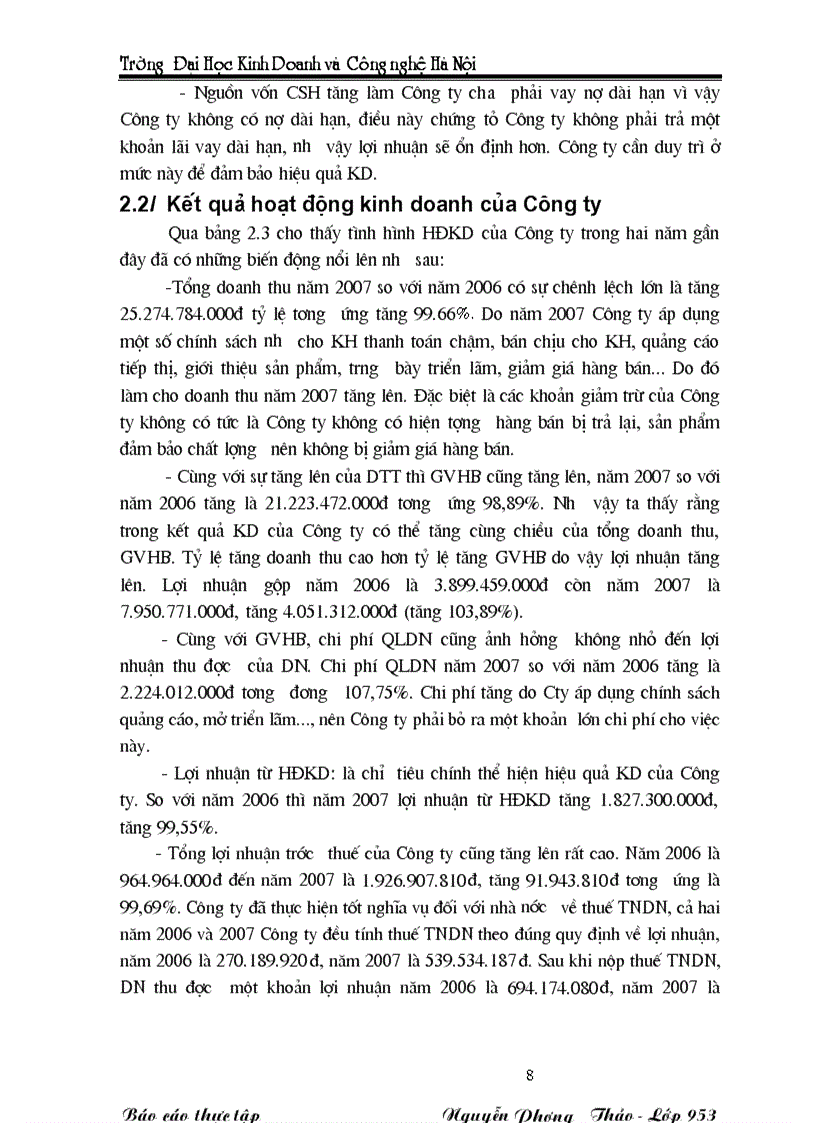 image for page Báo cáo thực tập tại Công ty TNHH TÂN THẾ KỶ