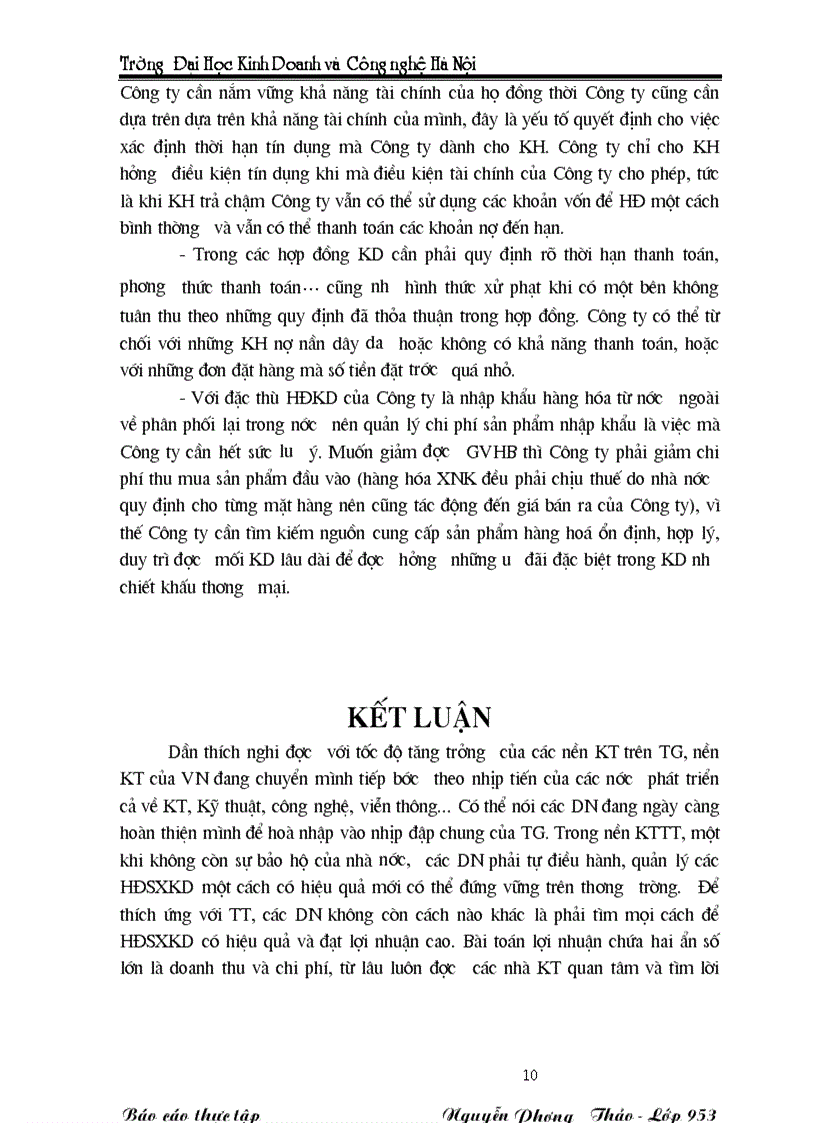 image for page Báo cáo thực tập tại Công ty TNHH TÂN THẾ KỶ