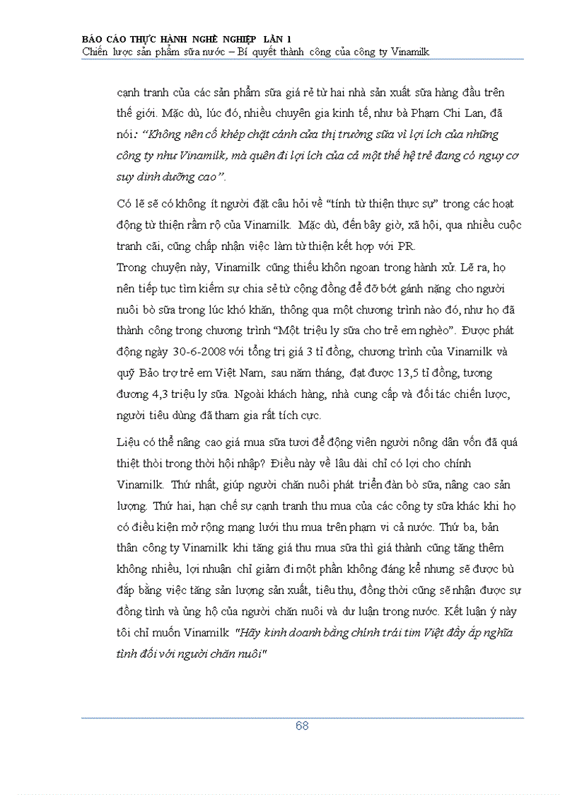image for page Chiến lược sản phẩm của công ty cổ phầm sữa Việt Nam vinamilk