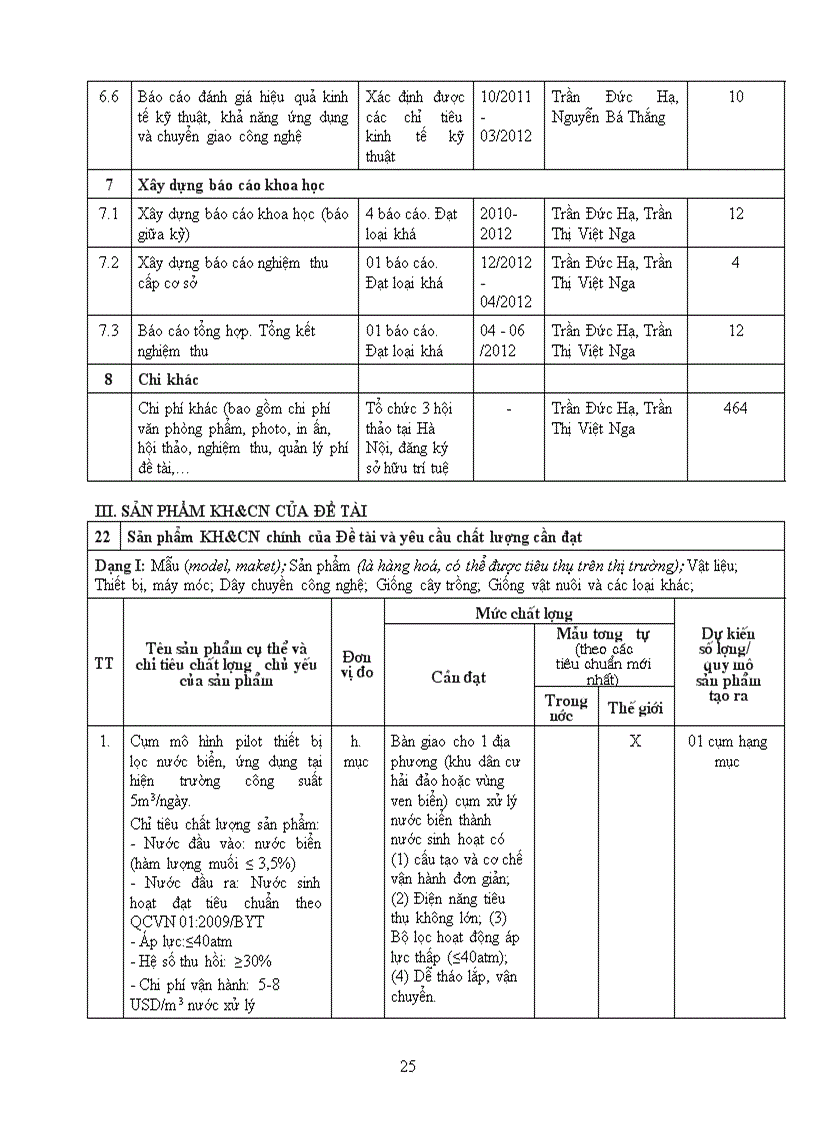 image for page Nghiên cứu ứng dụng màng lọc nano trong công nghệ xử lý nước biển áp lực thấp thành nước sinh hoạt cho các vùng ven biển và hải đảo Việt Nam