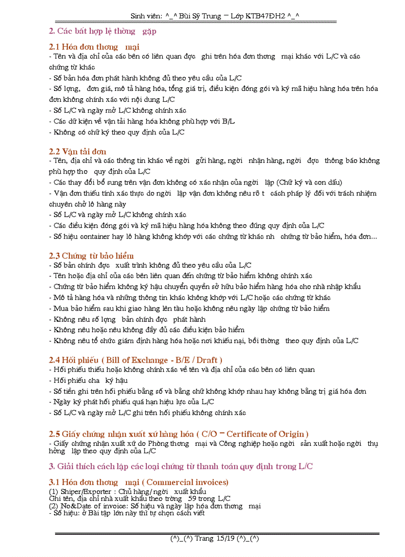 image for page Vấn đề thanh toán bằng thư tín dụng L C