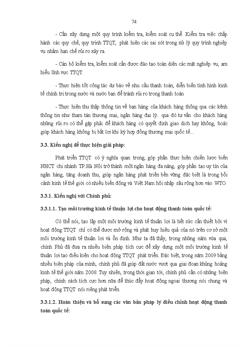 image for page Giải pháp nâng cao hiệu quả hoạt động thanh toán quốc tế tại Ngân hàng Công thương Việt Nam chi nhánh Hà Nội