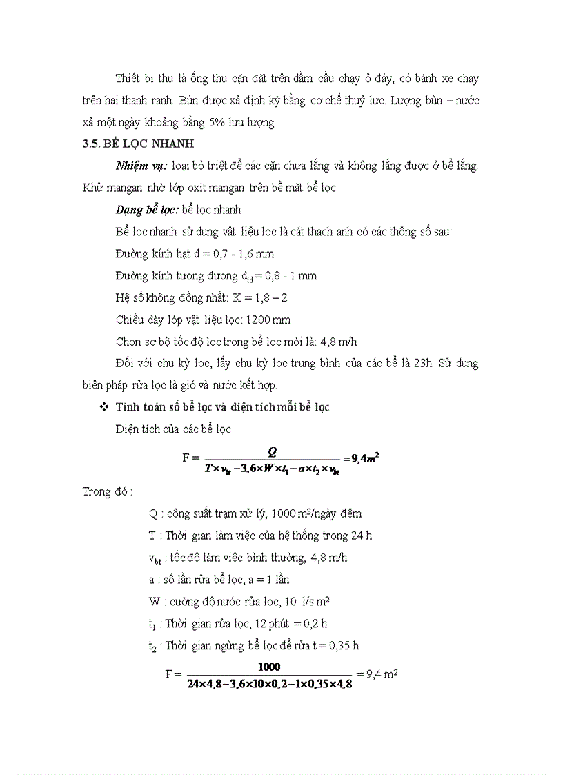 image for page Tính toán thiết kế hệ thống xử lý nước nhiễm phèn khu vực đồng bằng sông cửu long công suất 1000m3 ngày đêm