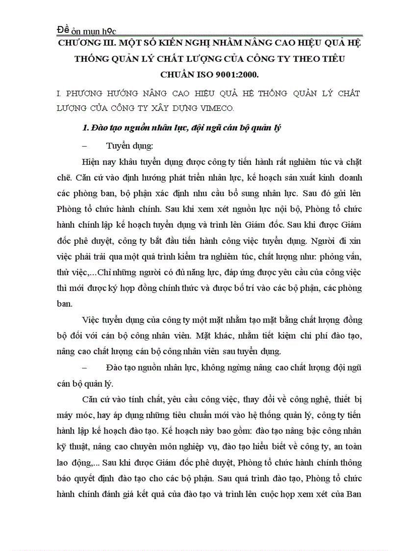 image for page Hệ thống quản lý chất lượng theo tiêu chuẩn iso 9001 2000 ở công ty xây dựng Vimeco