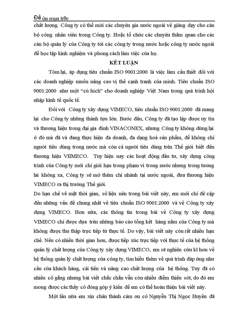 image for page Hệ thống quản lý chất lượng theo tiêu chuẩn iso 9001 2000 ở công ty xây dựng Vimeco