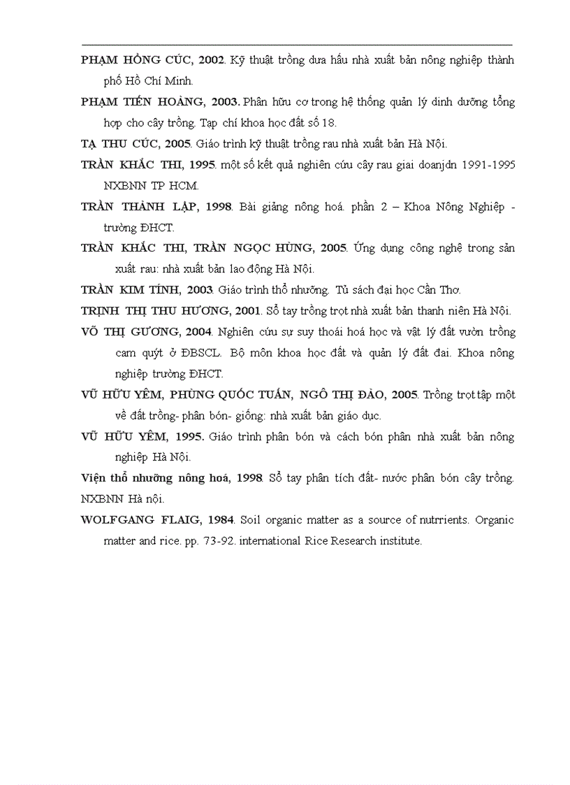 image for page Ảnh hưởng của việc bón phân hữu cơ lên năng suất và tính chất vật lý của đất trồng dưa hấu dưa lê ở phường Long Tuyền quận Bình Thuỷ thành phố Cần Thơ