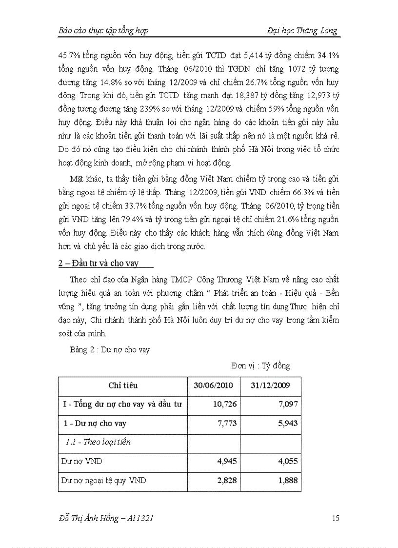 image for page Báo cáo thực tập tại ngân hàng thương mại cổ phần Công Thương Việt Nam Chi nhánh Hà Nội