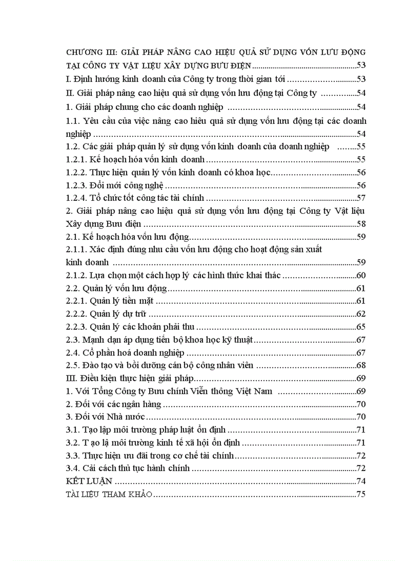image for page Vốn lưu động và các biện pháp nâng cao hiệu quả sử dụng vốn lưu động tại công ty Vật liệu Xây dựng Bưu điện