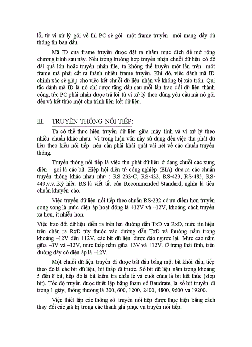 image for page Giao tiếp PC và vi xử lý trong hệ thống SCADA