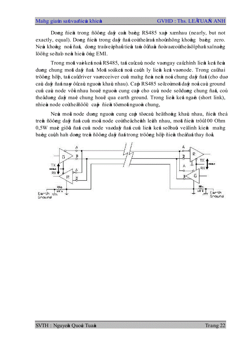 image for page Mạng giám sát và điều khiển MC68HC11 RS485