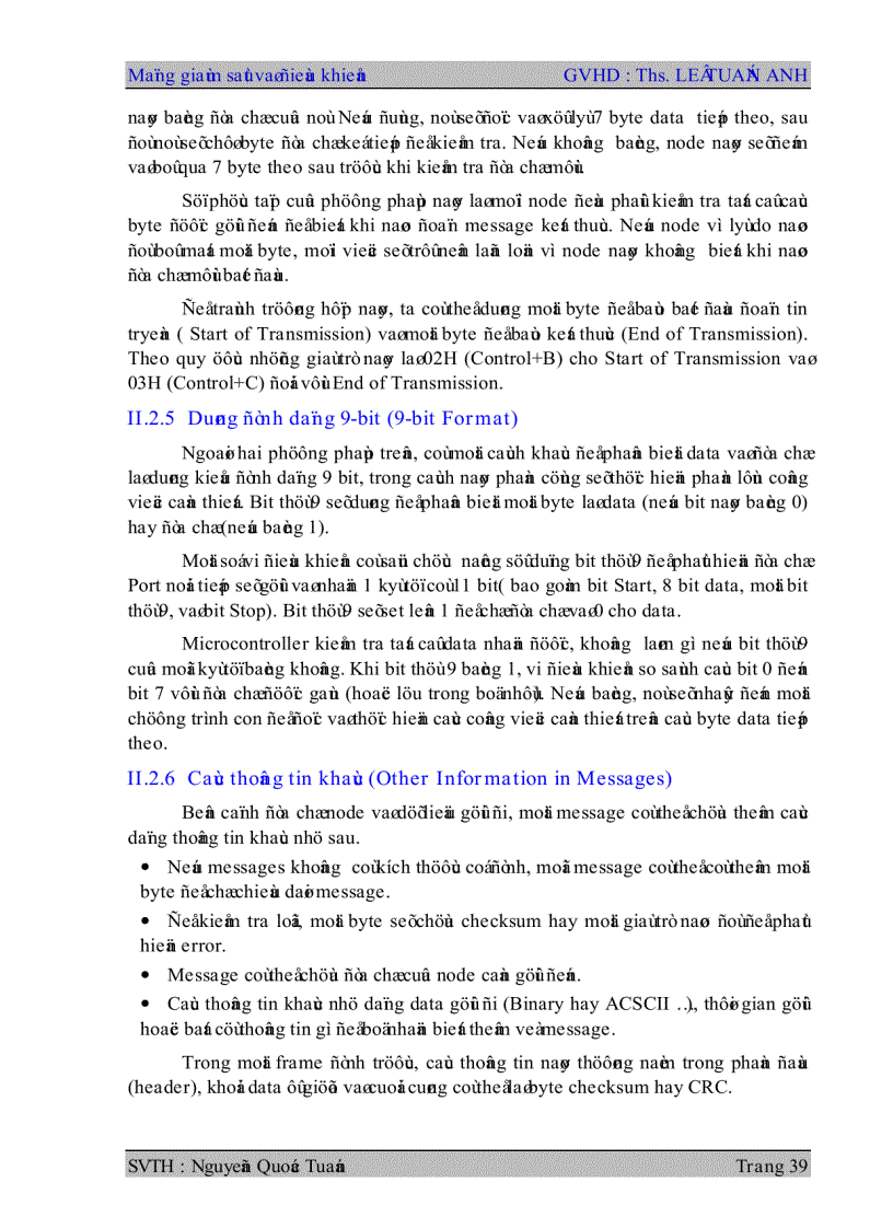 image for page Mạng giám sát và điều khiển MC68HC11 RS485