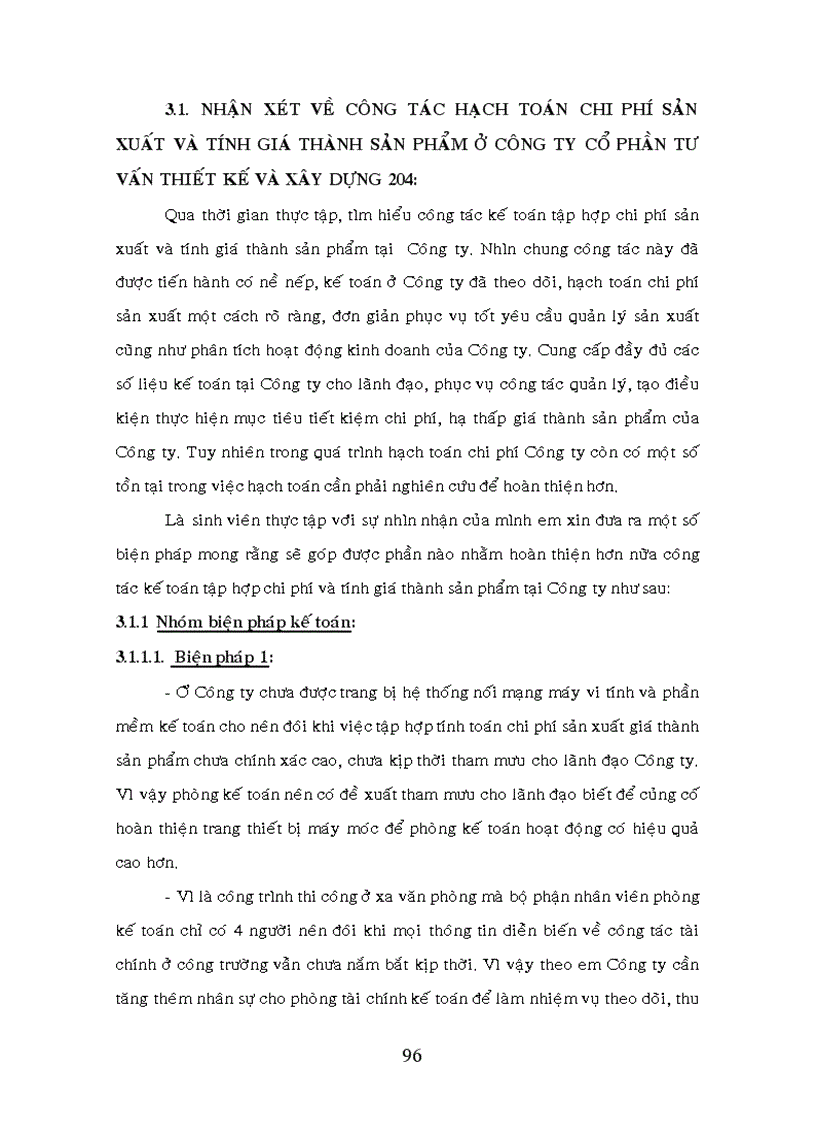image for page Kế toán chi phí sản xuất và tính giá thành sản phẩm tại Công ty Cổ Phần Tư Vấn Thiết kế và Xây Dựng 204