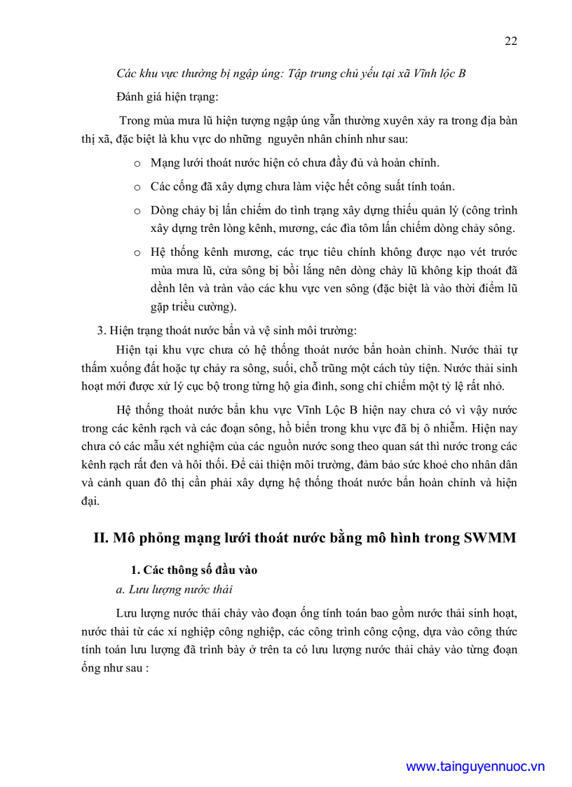 image for page Ứng dụng phần mềm SWMM tính toán thoát nước mưa nước thải cho khu tái định cư xã Vĩnh Lộc B huyện Bình Chánh TPHCM