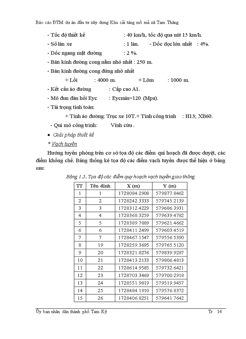 image for page Báo cáo ĐTM dự án đầu tư xây dựng Khu cải táng mồ mả xã Tam Thăng