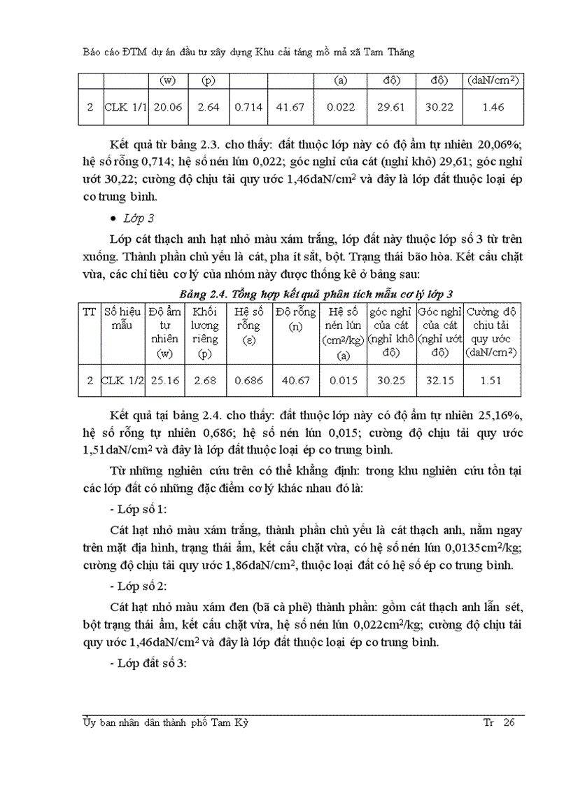 image for page Báo cáo ĐTM dự án đầu tư xây dựng Khu cải táng mồ mả xã Tam Thăng