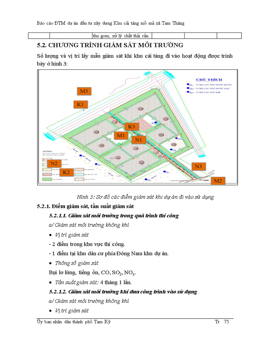 image for page Báo cáo ĐTM dự án đầu tư xây dựng Khu cải táng mồ mả xã Tam Thăng