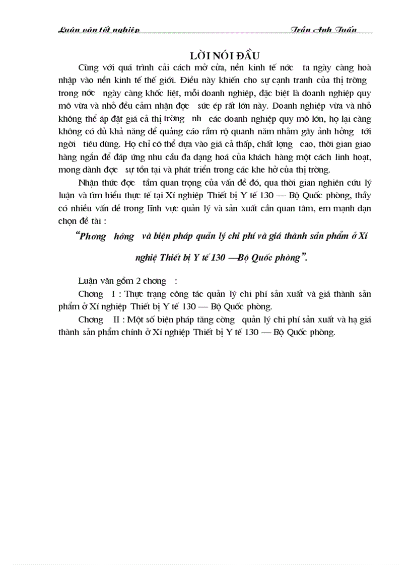 image for page Phương hướng và biện pháp quản lý chi phí và giá thành sản phẩm