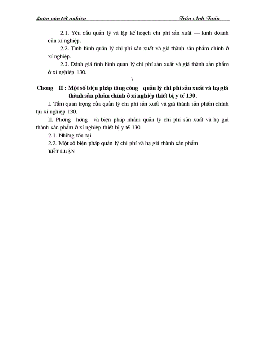 image for page Phương hướng và biện pháp quản lý chi phí và giá thành sản phẩm