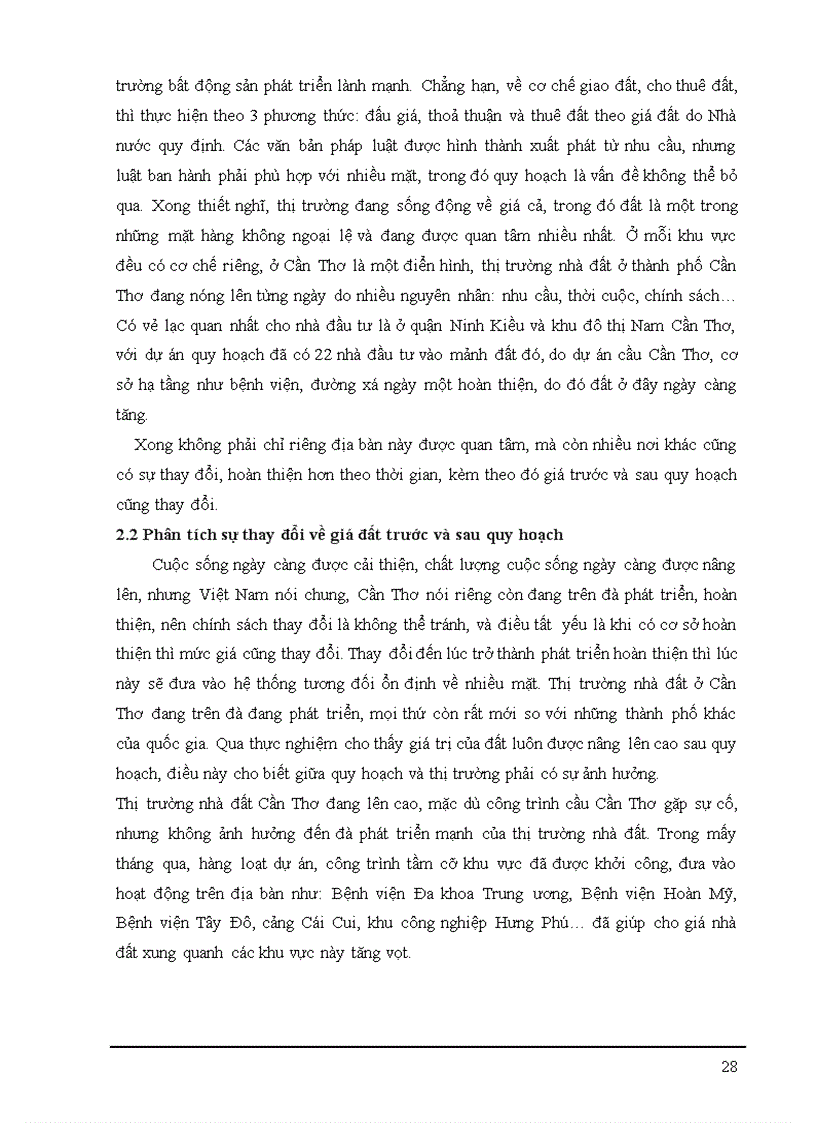image for page Khảo sát sự ảnh hưởng của quy hoạch thị trường nhà đất và các yếu tố khác ở Thành phố Cần Thơ