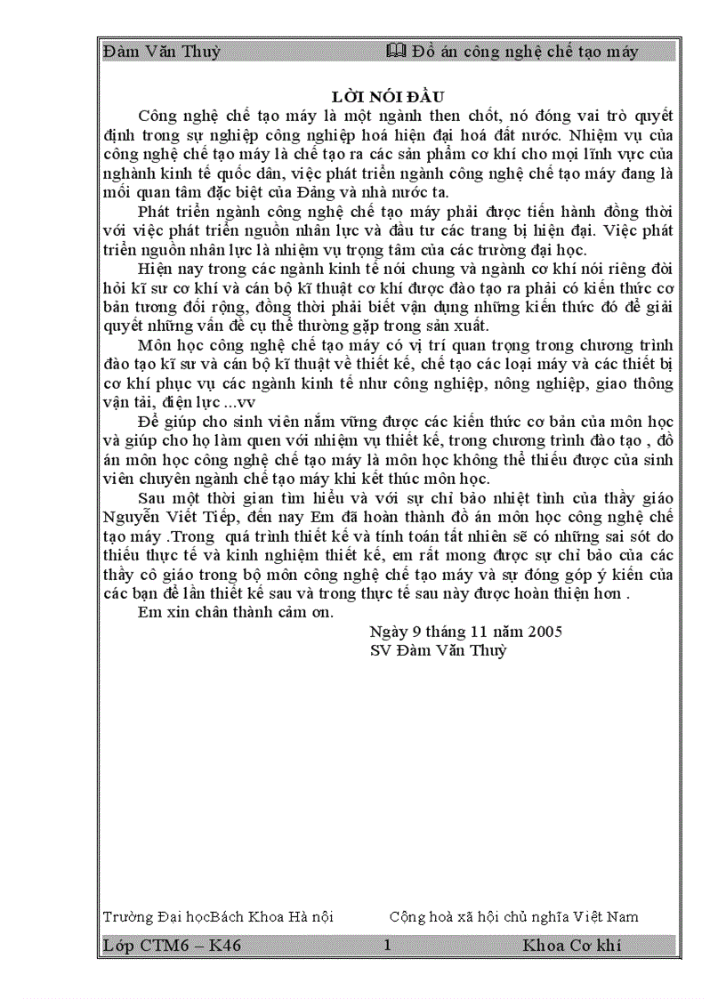 image for page Thiết kế quy trình chế tạo chi tiết gối đỡ