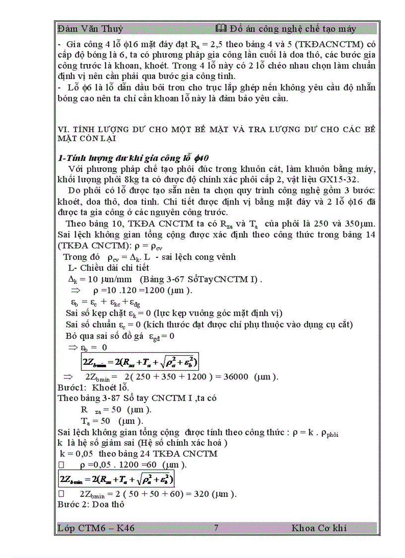 image for page Thiết kế quy trình chế tạo chi tiết gối đỡ