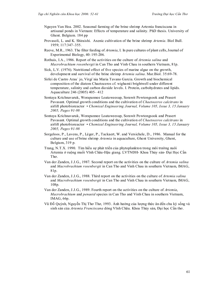 image for page Nuôi tảo Chaetoceros sp làm nguồn thức ăn cho hệ thống ao nuôi artemia