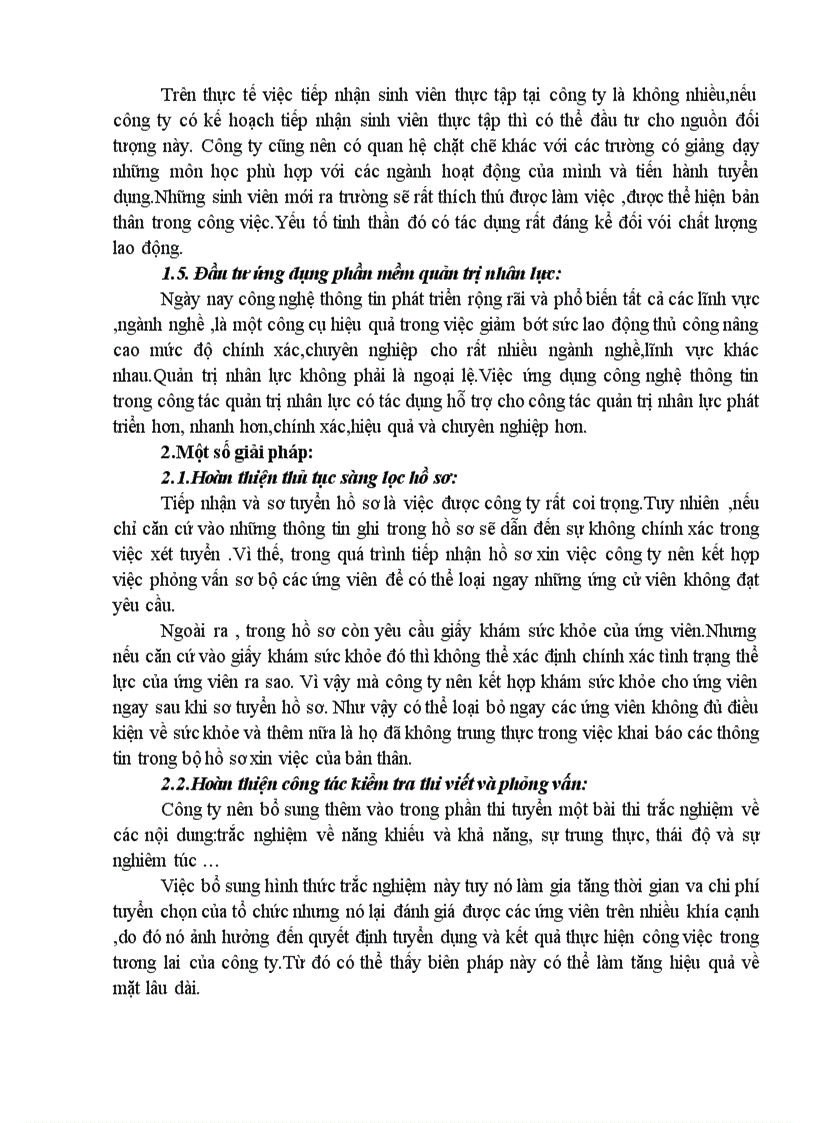 image for page Báo cáo tốt nghiệp Thực trạng công tác tuyển dụng nhân lực tại Công ty cổ phần đầu tư và vật liệu PVV