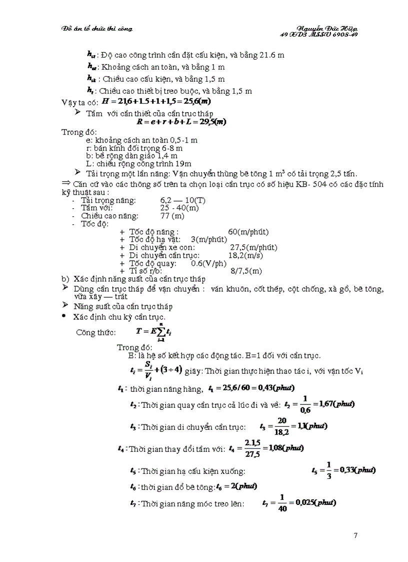 image for page Đồ án tổ chức thi công Bản vẽ
