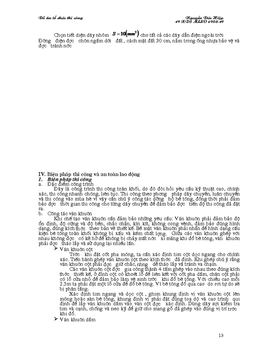 image for page Đồ án tổ chức thi công Bản vẽ