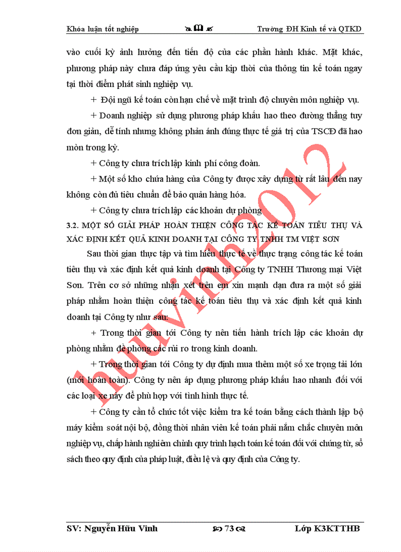 image for page Kế toán tiêu thụ và xác định kết quả kinh doanh tại Công ty TNHH Thương Mại Việt Sơn