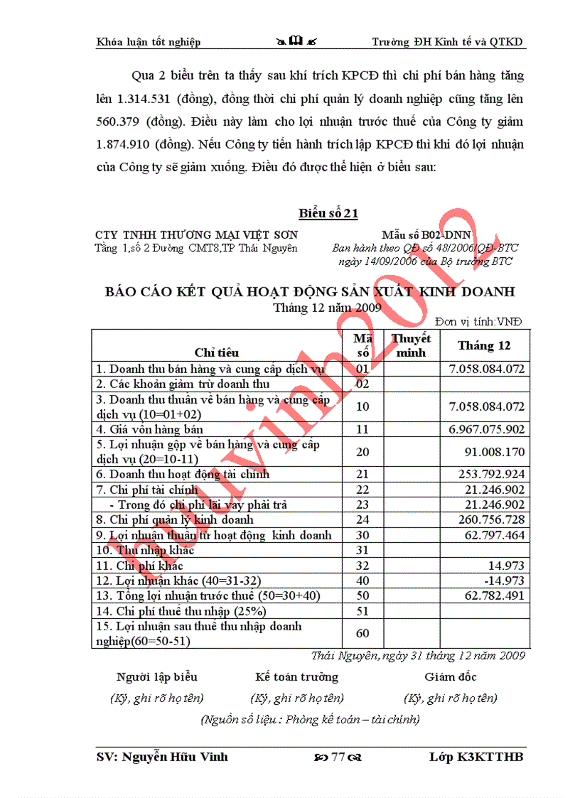 image for page Kế toán tiêu thụ và xác định kết quả kinh doanh tại Công ty TNHH Thương Mại Việt Sơn
