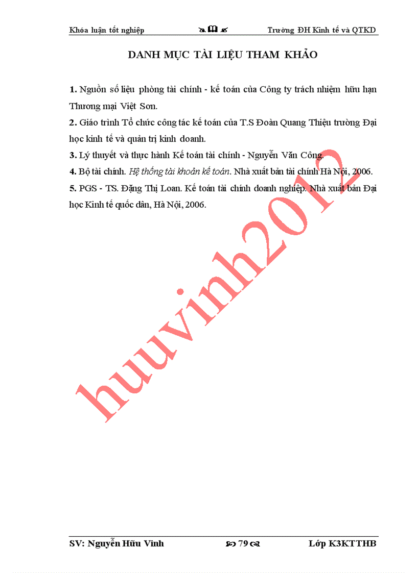 image for page Kế toán tiêu thụ và xác định kết quả kinh doanh tại Công ty TNHH Thương Mại Việt Sơn