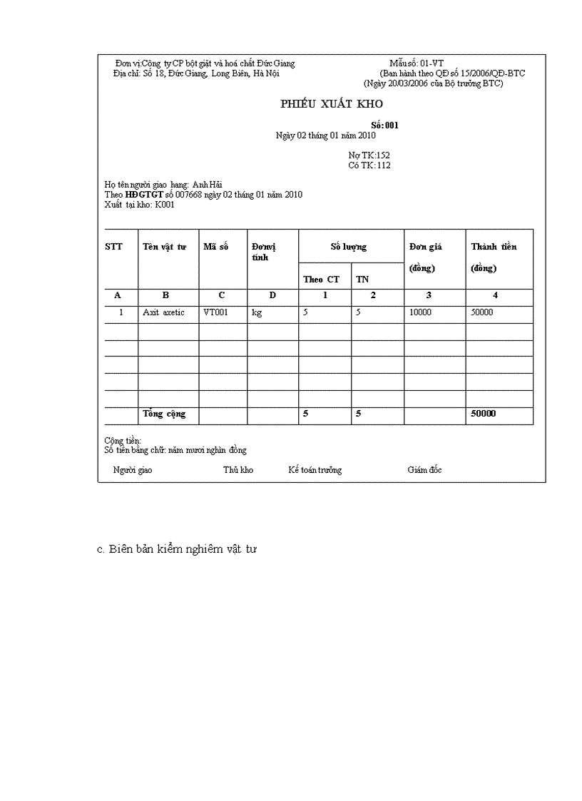 image for page Xây dựng hệ thống thông tin kế toán vật tư ở công ty cổ phần bột giặt và hoá chất Đức Giang